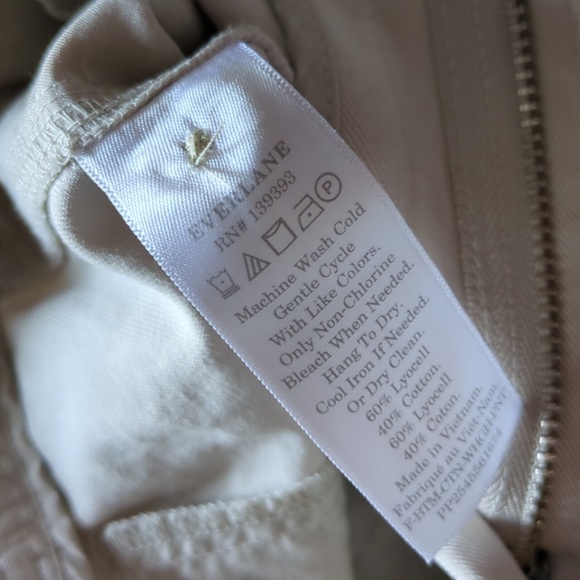 Everlane Cream Wide Leg Pants - Picture 4 of 9